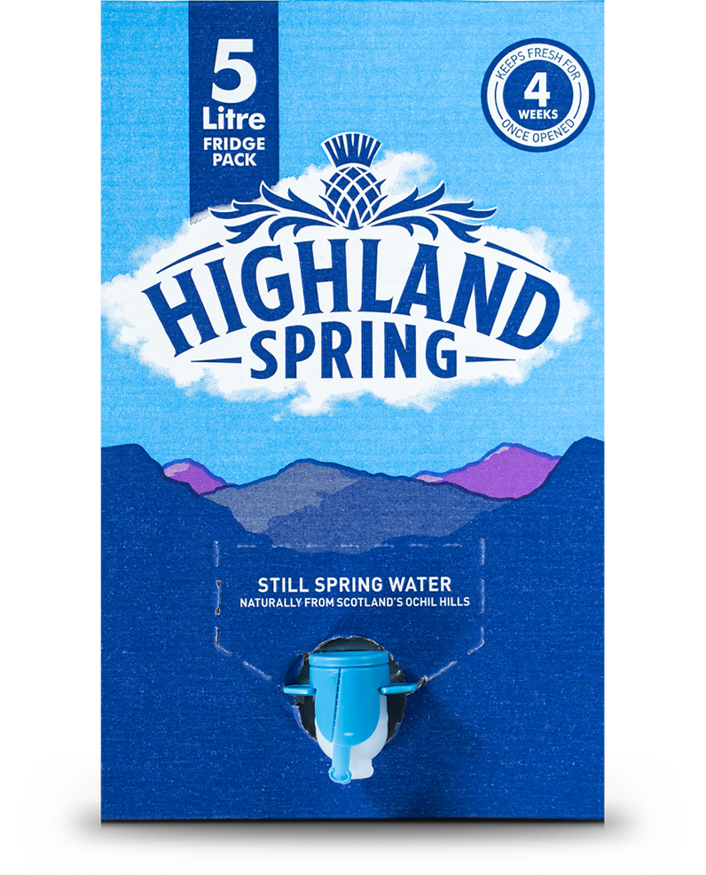 Highland Spring Boxed Water 5L Hydration Pack.