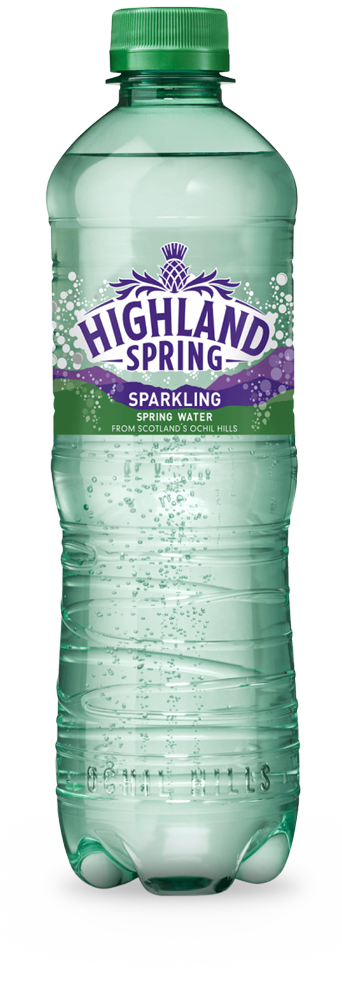 Highland Spring Sparkling Spring Water Bottle 500ml. Something for all occasions.