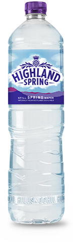 Highland Spring still spring water bottle 1.5L.